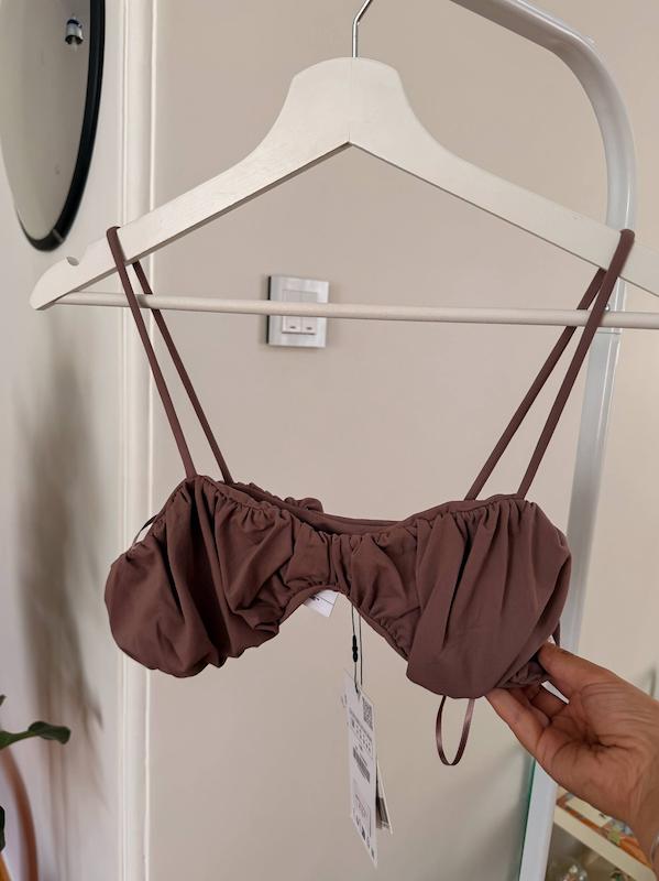 تاپ دکلته نسکافه ای برند pantoneX Zara