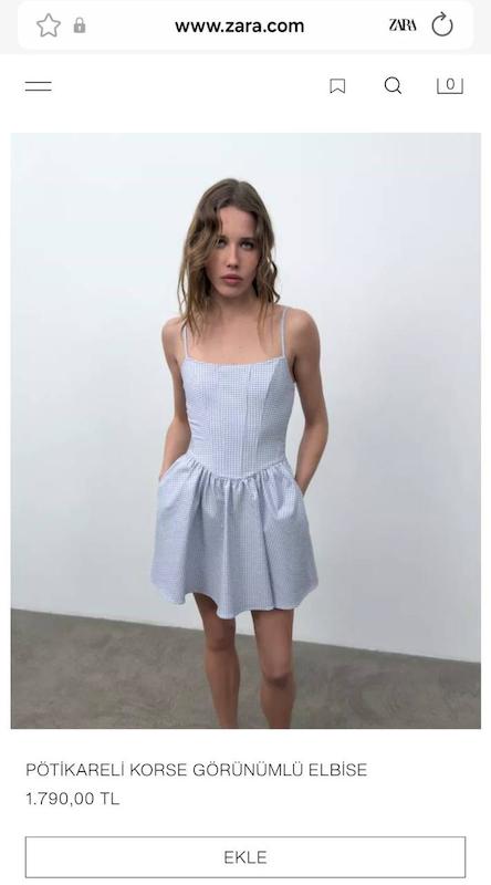 ساندرس چهارخونه پینترستی برند Zara