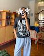 تیشرت نخی ذغالی merch black sabbath 