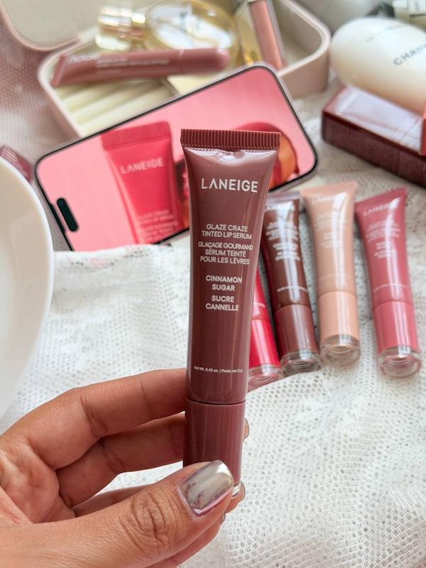 لیپ گلاس میوه ای و شکلاتی 6 رنگ دوپ اصلی LANEIGE