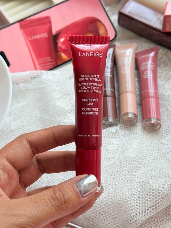 لیپ گلاس میوه ای و شکلاتی 6 رنگ دوپ اصلی LANEIGE
