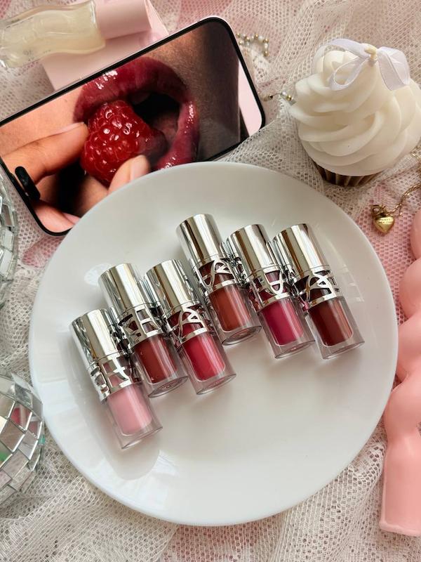 لیپ گلاس ۶ رایحه میس لارا طرح ysl برند misslara
