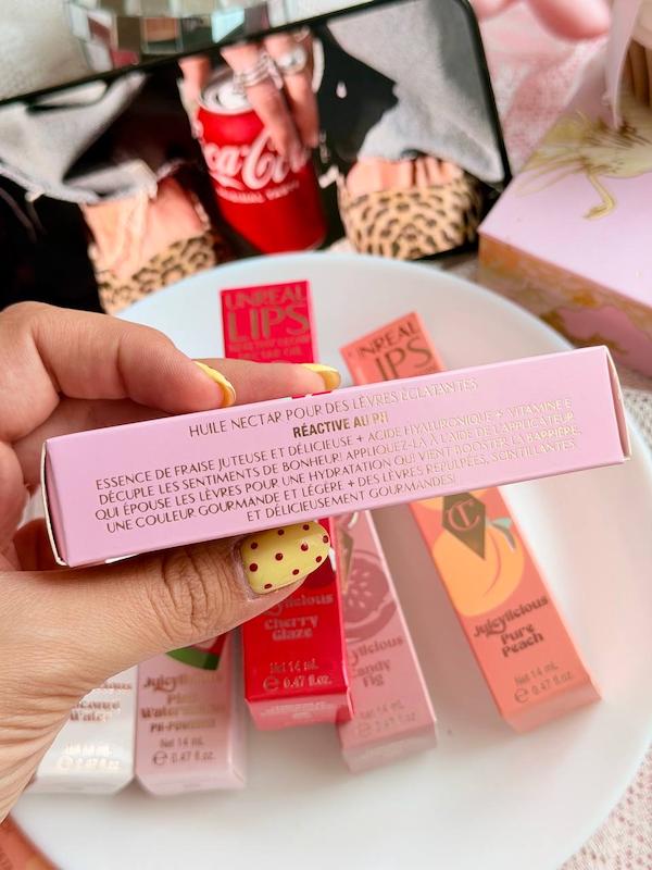 لیپ گلاس اصلی رایحه و طعم میوه ای برند شارلوت charlotte tilbury 