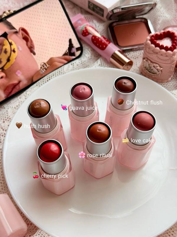 رژگونه‌ ی استیکی کره ای شیگلم sheglam سری ۶ کدرنگی