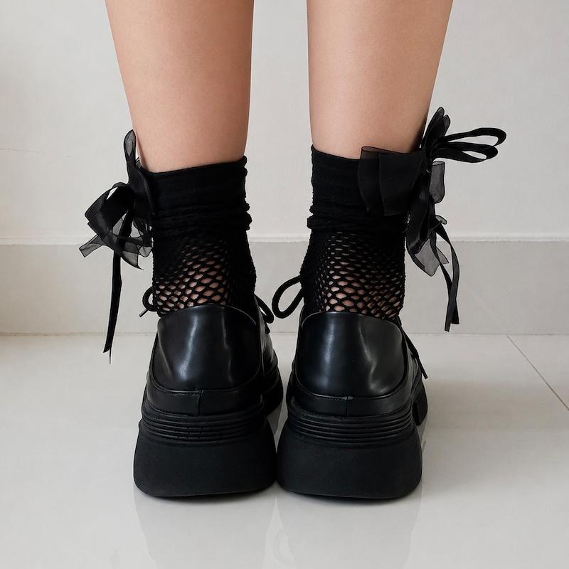     جوراب فیشنت پاپیون🎀🖤