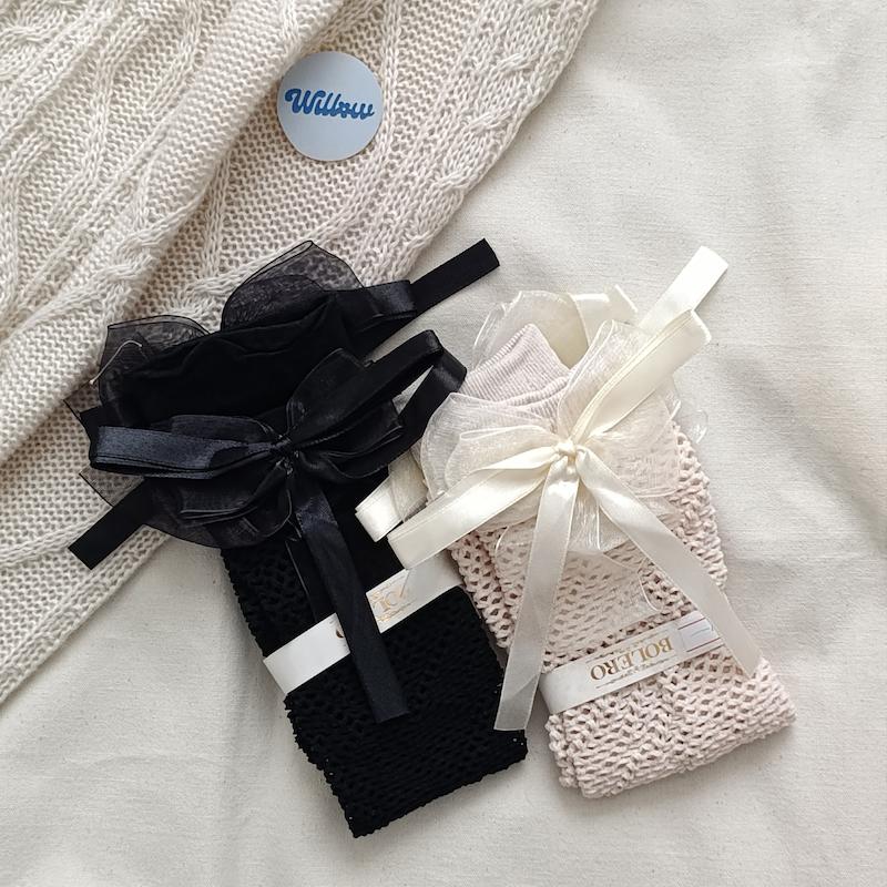     جوراب فیشنت پاپیون🎀🖤
