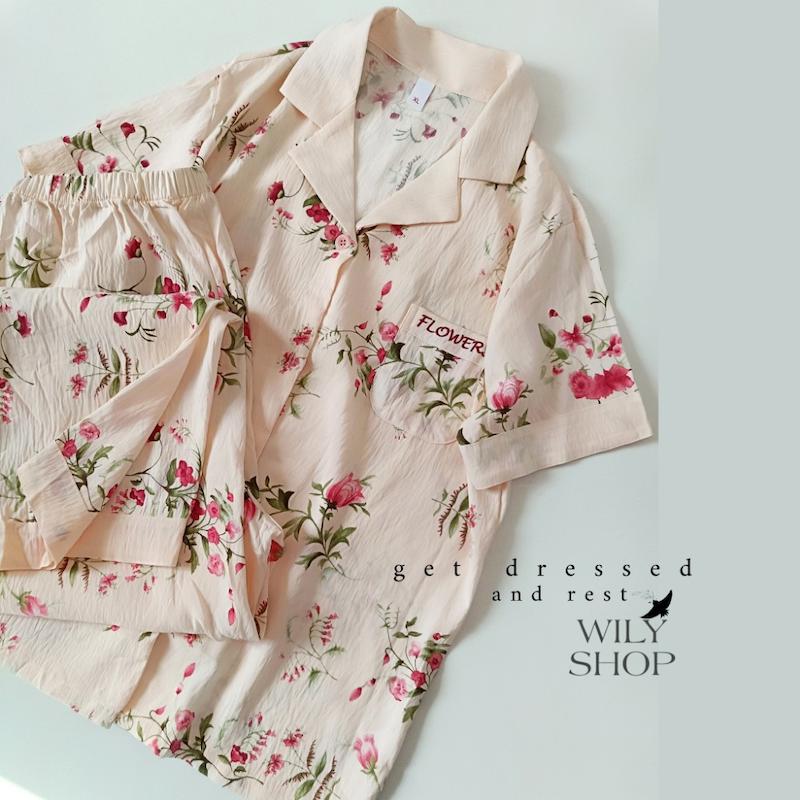 ست دو تکه آستین کوتاه موسلین