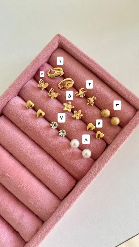 گوشواره ظریف میخی۴۵ تومنی