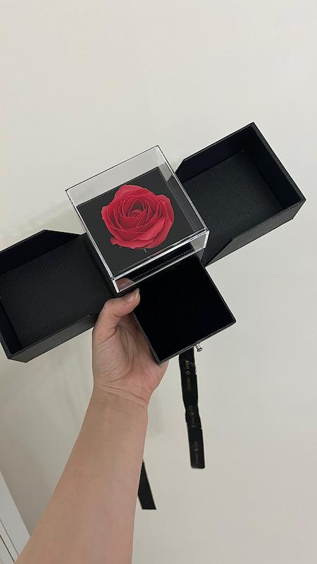 باکس جواهری رز جاودان پاپیون دار