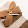 جورابِ تَک جُفتْ ‌Brown flower