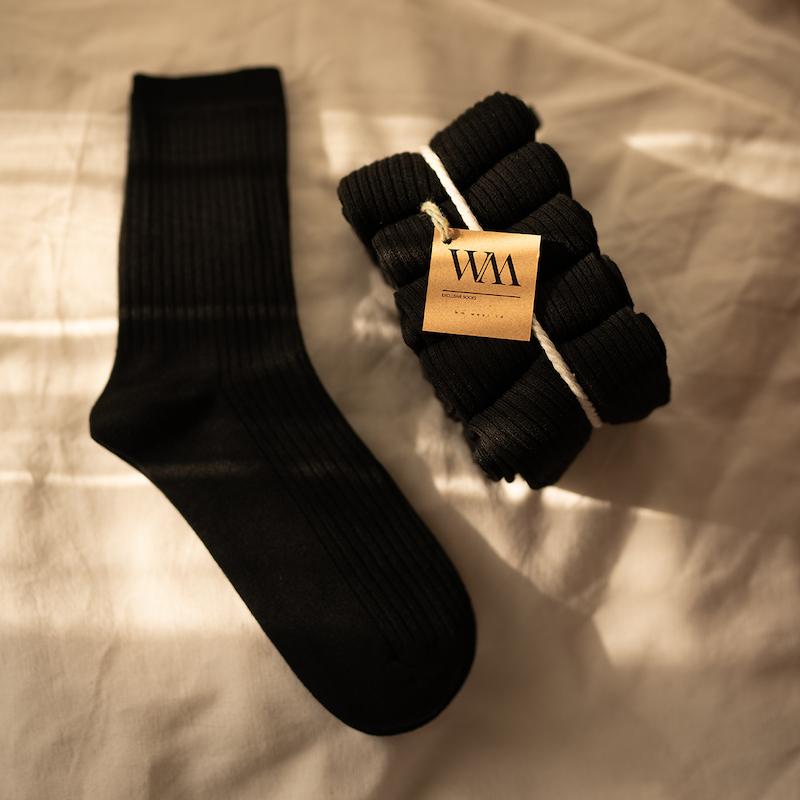  ‎پَکِ ۵ جُفتیِ جورابِ Basic black unisex