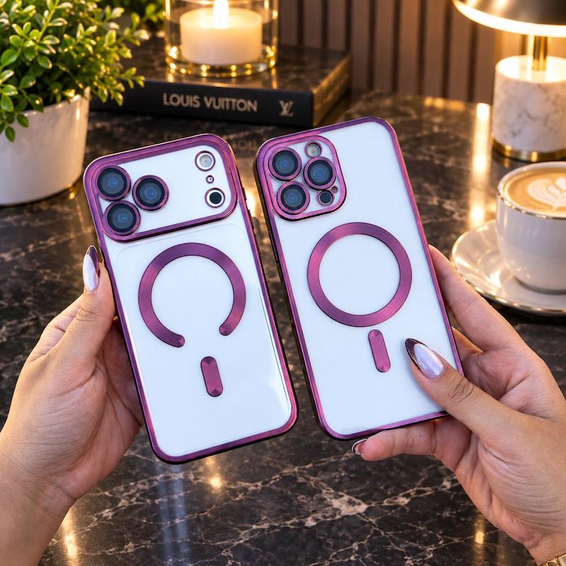 Burgundy MagSafe Jelly Case  |  قاب ژله ای مگ سیف برگندی
