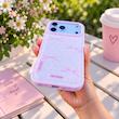 Pink Leather Case with Bow Design  |  قاب پاپیونی چرمی