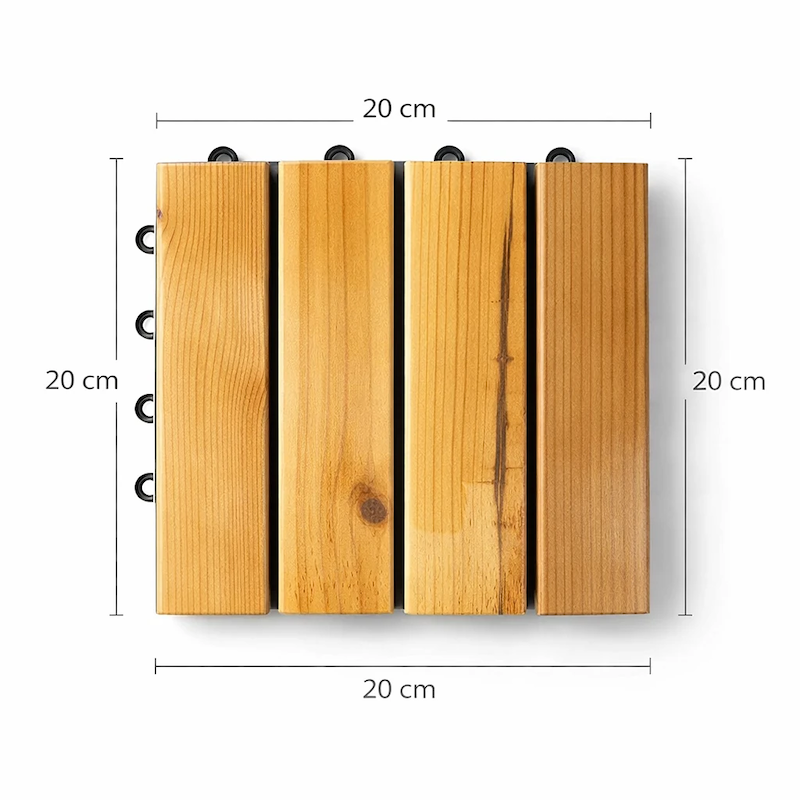 تایل کفپوش چوبی ۲۰×۲۰ سانتی‌متر 