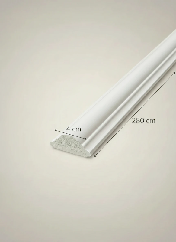 ابزار قاب‌بندی دیوار پلی اورتان مدل گنبدی | عرض 4cm | طول 280cm