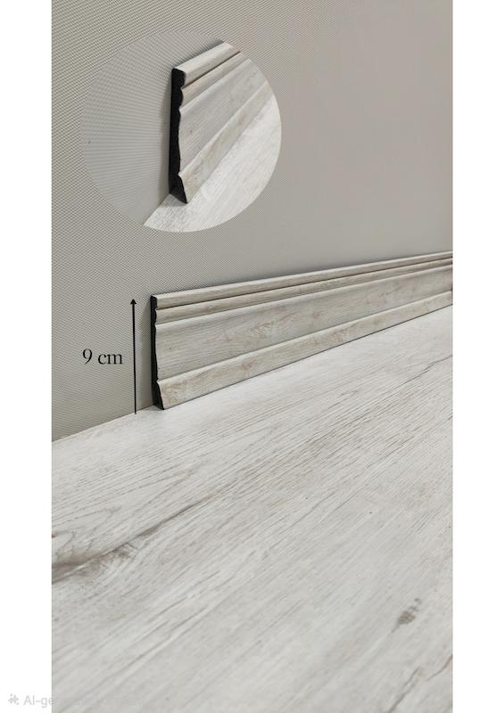 قرنیز مدرن ۹ سانت رنگ آنتیک کاج