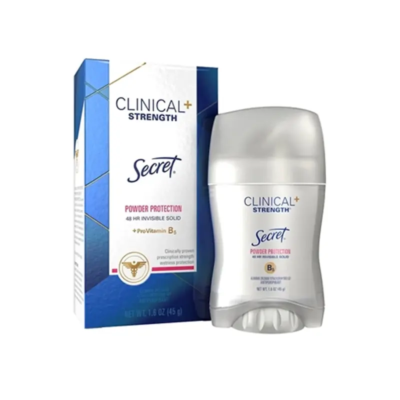 استیک ضد تعریق جامد Clinical strength مدل FREE & SENSITIVE زنانه برند Secret