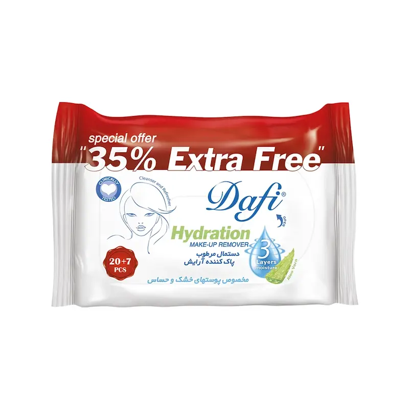 DAFI EXTRA Makeup Remover Wipes (27 pieces)