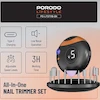 ست ناخن گیر و سوهان شارژی پرودو مدل PORODO NAIL TRIMMER SET PDLFST119