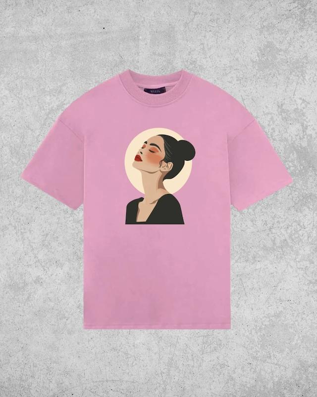 تی‌شرت نخ‌پنبه دخترانه طرح Moon Girl 