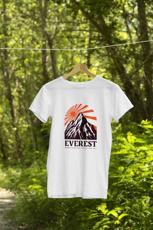 تی‌شرت نخ‌پنبه کوهنوردی طرح Everest