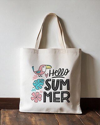 کیف پارچه‌ای طرح تابستونی Hello Summer 3