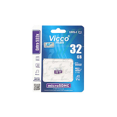 کارت حافظه 32GB ویکومن مدل  VICCOMAN MICROSDHC 533X A1 V10