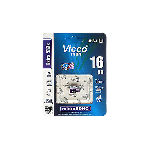 کارت حافظه 16GBویکومن مدل  VICCOMAN MICROSDHC 533X A1 V10