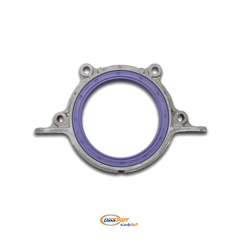 ‫درب پوش عقب میل لنگ با کاسه نمد اصلی پراید‬‏ - 21502023 - دینا پارت