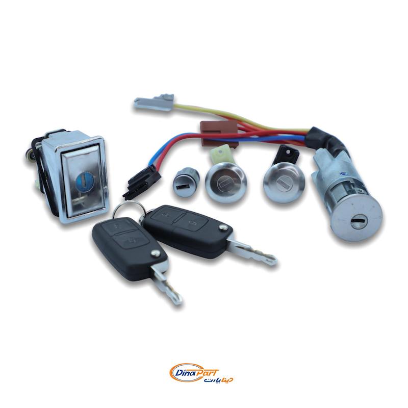 ‫مجموعه کامل قفل سوئیچی پژو 405 (جک نایف استایل)‬‏ - 21201117 - دینا پارت