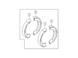 لنت ترمز دستی برای هیوندای سنتنیال - Shoe & Lining Kit-Rear Parking Brake for Hyundai Centennial - 58305-3MA03