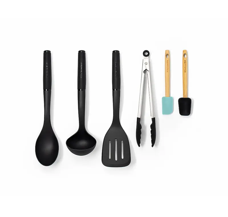 ست کفگیر و ملاقه کیچن اید ۶ پارچه مدل KitchenAid 6 Piece Kitchen Tool set