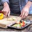 تخته برش با سینی استیل زولینگ ZWILLING CUTTING BOARD WITH TRAY