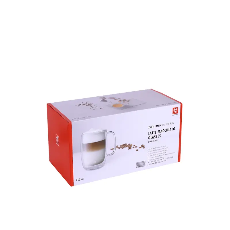 لیوان دوجداره لاته ماکیاتو دوعددی زولینگ ZWILLING LATTE MACCHIATO 450 ML