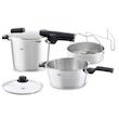 زودپز فیسلر آلمان دو قلو همراه بخارپز مدل Fissler Vitaquick Green گنجایش 3/5+6 لیتر
