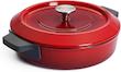 نیم قابلمه چدن وول آلمان سایز 28 مدل Woll Iron Cast Carbon Red