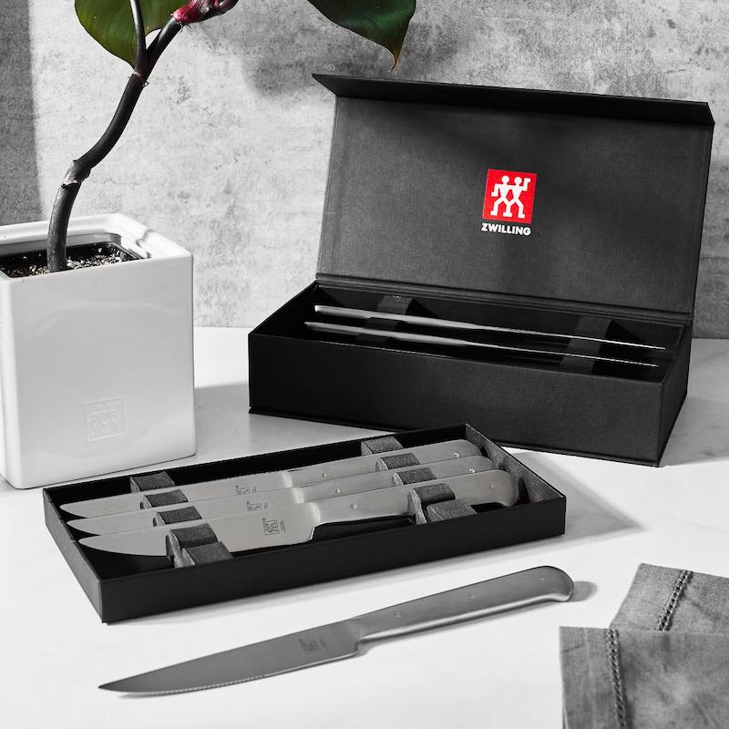 کارد استیک زولینگ ۸ عددی باکس مشکی پرو ZWILLING STEAK KNIFE PRO