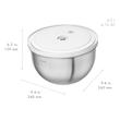 کاسه میکس وکیوم زولینگ آلمان 3 تایی مدل ZWILLING fresh & Save Bowls