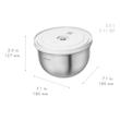 کاسه میکس وکیوم زولینگ آلمان 3 تایی مدل ZWILLING fresh & Save Bowls