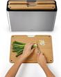 تخته کار جوزف جوزف مدل JOSEPH JOSEPH Folio Steel Bamboo 3-piece Chopping Board Set