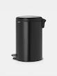 سطل زباله 20 لیتر برابانتیا هلند مشکی مدل BRABANTIA NEWICON PEDAL BIN