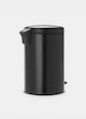 سطل زباله 20 لیتر برابانتیا هلند مشکی مدل BRABANTIA NEWICON PEDAL BIN