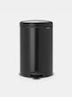 سطل زباله 20 لیتر برابانتیا هلند مشکی مدل BRABANTIA NEWICON PEDAL BIN