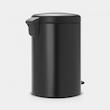 سطل زباله 20 لیتر برابانتیا هلند مشکی مدل BRABANTIA NEWICON PEDAL BIN