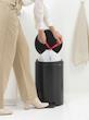 سطل زباله 20 لیتر برابانتیا هلند مشکی مدل BRABANTIA NEWICON PEDAL BIN