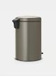 سطل زباله 20 لیتر برابانتیا هلند پلاتینیوم مدل BRABANTIA NEWICON PEDAL BIN