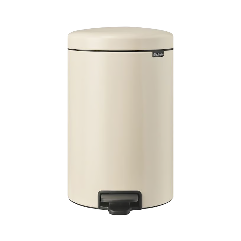 سطل زباله 20 لیتر برابانتیا هلند بژ مدل BRABANTIA NEWICON PEDAL BIN