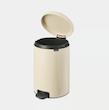 سطل زباله 20 لیتر برابانتیا هلند بژ مدل BRABANTIA NEWICON PEDAL BIN