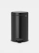 سطل زباله 12 لیتر برابانتیا هلند مشکی مدل BRABANTIA NEWICON PEDAL BIN