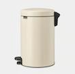 سطل زباله 12 لیتر برابانتیا هلند بژ مدل BRABANTIA NEWICON PEDAL BIN